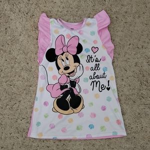 Girl's Minnie Mouse Nightgown Size 4T